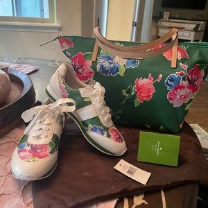 kate spade bloom flowers sneakers 9.5